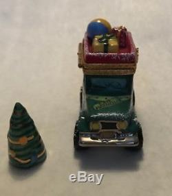 Limoges Box Holiday Delivery Truck With Tree