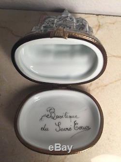 Limoges Box LA BASILIQUE DU SACRE COEUR Vintage RARE Peint main France