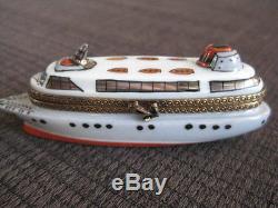 Limoges Box Mint Condition Ship Chanille Peint Main Limited Edition 77 Of 143