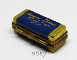 Limoges Box Parry-vieille Vintage Case & Blues Harmonica Musical Instruments