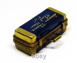 Limoges Box Parry-vieille Vintage Case & Blues Harmonica Musical Instruments