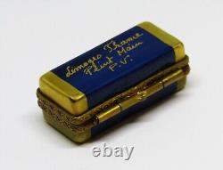 Limoges Box Parry-vieille Vintage Case & Blues Harmonica Musical Instruments