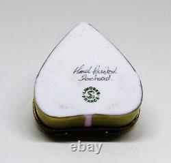 Limoges Box Rochard Gold Heart & Candy & Bow With Love Mother's Day