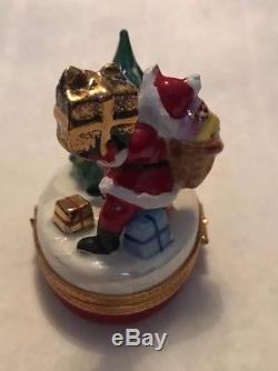 Limoges Box Santa With Presents And Tree