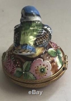 Limoges Box Spring Birdie With Nest And Egg