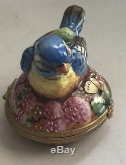 Limoges Box Spring Birdie With Nest And Egg