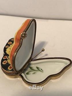 Limoges Box X-large Butterfly