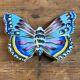 Limoges Chamart Exclusive Décor Main Spring Blue Butterfly Trinket Box