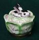 Limoges Chamart Trinket Box, Rabbit Nesting In A Cabbage