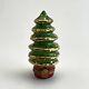 Limoges Christmas Tree Porcelain Trinket Box France Peint Main Signed Nb