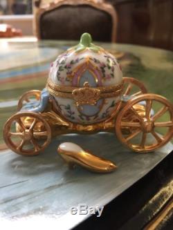 Limoges Cinderella Carriage With Slipper, Signed