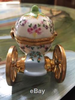 Limoges Cinderella Carriage With Slipper, Signed