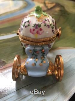 Limoges Cinderella Carriage With Slipper, Signed