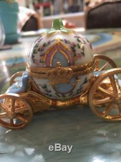 Limoges Cinderella Carriage With Slipper, Signed