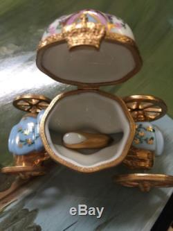 Limoges Cinderella Carriage With Slipper, Signed