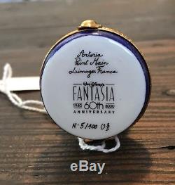 Limoges Disney Fantasia Mushroom Artoria Trinket Box NEW No. 5 of 100 RARE NOS