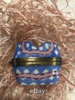 Limoges Easter Egg Carton Trinket Box France Peint Main