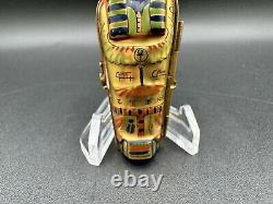 Limoges Egyptian Gold Sarcophagus and Mummy Porcelain Peint Main Trinket Box