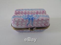 Limoges Eximious Peint Mein France Porcelain Easter Egg Carton Trinket Box