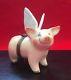 Limoges Flying Winged Pig Hand-painted Porcelain Trinket Box (3+ Tall)