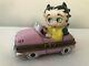 Limoges France Betty Boop Sunday Drive Pink Car With Coa In Original Box Mint