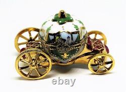 Limoges France Box Cinderella's Pumpkin Coach & Gold Slipper Royal Carriage