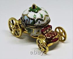 Limoges France Box Cinderella's Pumpkin Coach & Gold Slipper Royal Carriage