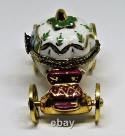 Limoges France Box Cinderella's Pumpkin Coach & Gold Slipper Royal Carriage