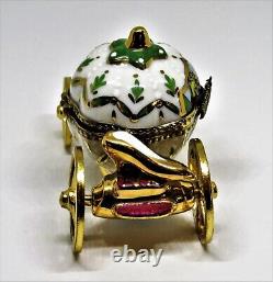 Limoges France Box Cinderella's Pumpkin Coach & Gold Slipper Royal Carriage