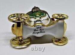 Limoges France Box Cinderella's Pumpkin Coach & Gold Slipper Royal Carriage