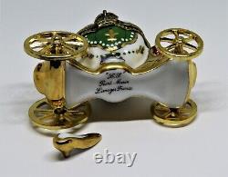 Limoges France Box Cinderella's Pumpkin Coach & Gold Slipper Royal Carriage