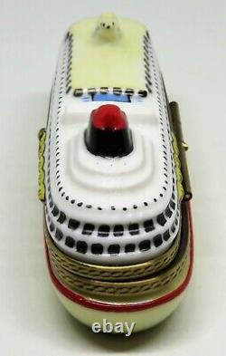 Limoges France Box Cruise Ship Ocean Liner S. S. Hitachi Peint Main