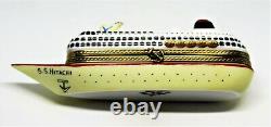 Limoges France Box Cruise Ship Ocean Liner S. S. Hitachi Peint Main