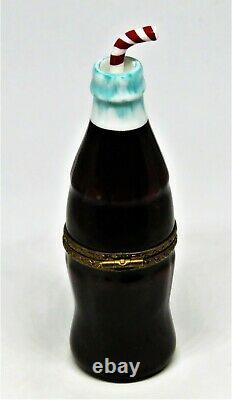 Limoges France Box Parry-vieille Coca-cola Bottle & Straw Coke Le Rare