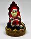 Limoges France Box Santa Claus In A Chair Naughty/nice List Christmas