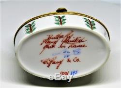 Limoges France Box Tiffany & Co. Le Tallec Butterfly & Ladybug Oval 2006