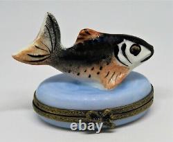 Limoges France Box Vintage Fresh Water Fish Lucy Zahran Decor Main