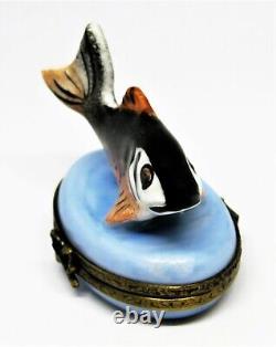 Limoges France Box Vintage Fresh Water Fish Lucy Zahran Decor Main