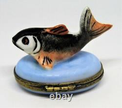 Limoges France Box Vintage Fresh Water Fish Lucy Zahran Decor Main