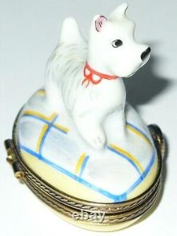 Limoges France Box West Highland Terrier Dog Puppy Westie Le 260/300