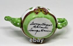 Limoges France Box -limoges Imports- Floral Teapot & Tea Bag Flowers Tea Pot