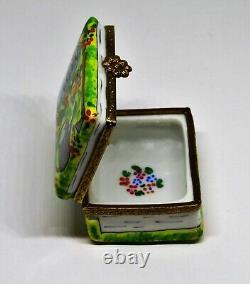 Limoges France Box -limoges Imports- Gardening Book & Tools Flowers Jardin