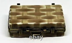 Limoges France Box -'rattan' Suitcase- Men's Clothing & Accessories & Cell Phone