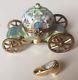 Limoges France Cinderella Carriage With Glass Slipper Trinket Box Euc