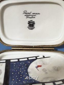 Limoges France Eiffel Tower LTD Ed. Trinket Box 2000 Commemorative paint mein