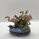 Limoges France Elda Creations Flamingo Trinket Box Painted A La Main Beautiful