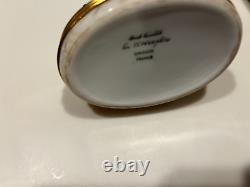 Limoges France Fox Vintage Trinket Box HAND PAINTED FOR TIFFANY&CO