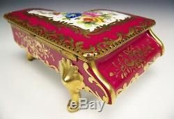 Limoges France H-painted 5 Trinket Piano Music Box Anniversary Song Works Great