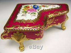 Limoges France H-painted 5 Trinket Piano Music Box Anniversary Song Works Great