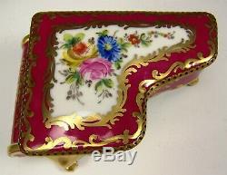 Limoges France H-painted 5 Trinket Piano Music Box Anniversary Song Works Great